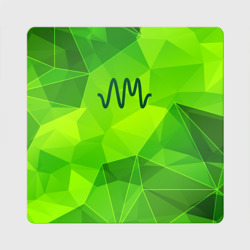 Магнит виниловый Квадрат Arctic Monkeys green poly