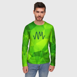Мужской лонгслив 3D Arctic Monkeys green poly - фото 2