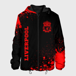 Мужская куртка 3D Liverpool - red gradient вертикально
