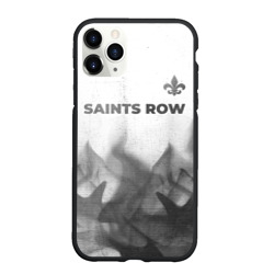 Чехол для iPhone 11 Pro Max матовый Saints Row - white gradient посередине