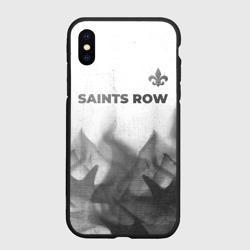 Чехол для iPhone XS Max матовый Saints Row - white gradient посередине