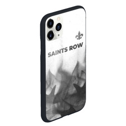Чехол для iPhone 11 Pro Max матовый Saints Row - white gradient посередине - фото 2
