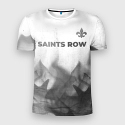 Мужская футболка 3D Slim Saints Row - white gradient посередине