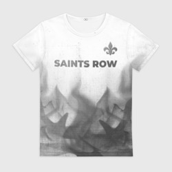 Женская футболка 3D Saints Row - white gradient посередине