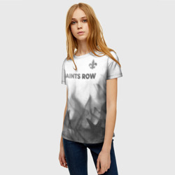 Женская футболка 3D Saints Row - white gradient посередине - фото 2