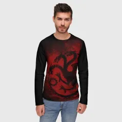 Мужской лонгслив 3D Targaryen house Game of Thrones - фото 2