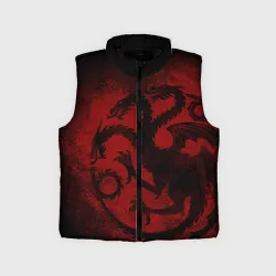 Детский жилет утепленный 3D Targaryen house Game of Thrones