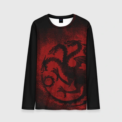 Мужской лонгслив 3D Targaryen house Game of Thrones