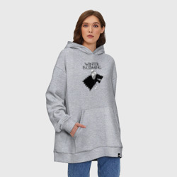 Худи SuperOversize хлопок Winter is coming Game of Thrones - фото 2
