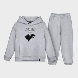 Детский костюм хлопок Oversize Winter is coming Game of Thrones