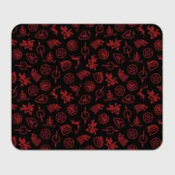 Прямоугольный коврик для мышки Houses logo pattern Game of Thrones