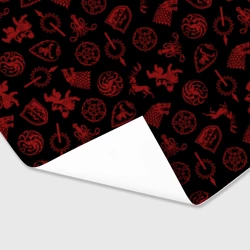 Бумага для упаковки 3D Houses logo pattern Game of Thrones - фото 2