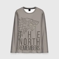 Мужской лонгслив 3D The North Remembers game of thrones