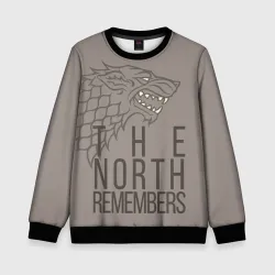 Детский свитшот 3D The North Remembers game of thrones