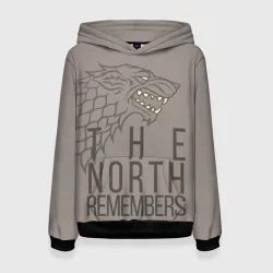 Женская толстовка 3D The North Remembers game of thrones