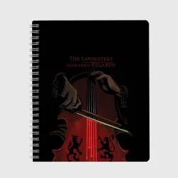 Тетрадь The Lannister send their Regards game of thrones
