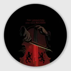 Круглый коврик для мышки The Lannister send their Regards game of thrones