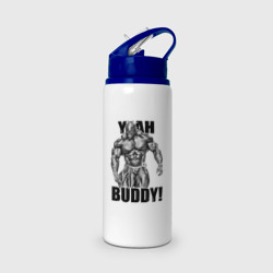 Бутылка для воды с трубочкой Ronnie Coleman- yeah buddy
