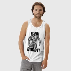 Мужская майка хлопок Ronnie Coleman- yeah buddy - фото 2