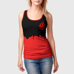 Женская майка 3D Гуррен-Лаганн абстракция - фото 2