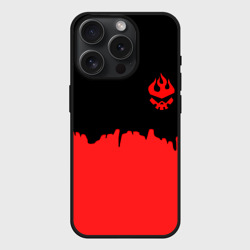 Чехол силиконовый для Apple iPhone 15 Pro матовый Гуррен-Лаганн абстракция