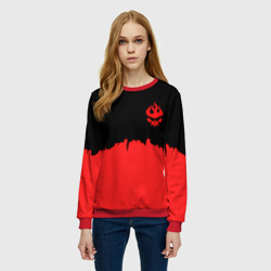 Женский свитшот 3D Гуррен-Лаганн абстракция - фото 2