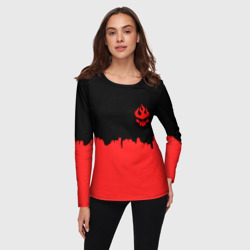 Женский лонгслив 3D Гуррен-Лаганн абстракция - фото 2