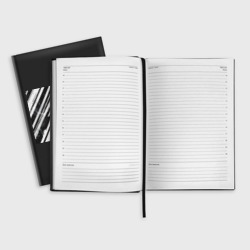 Ежедневник Платиновые и черные полосы - фото 2