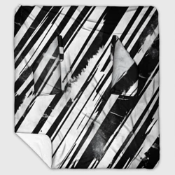 Плед с рукавами Платиновые и черные полосы