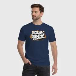Мужская футболка хлопок Break dance graffiti - фото 2