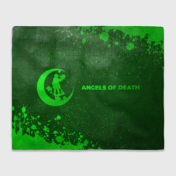 Плед 3D Angels of Death - green gradient по-горизонтали