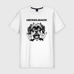 Мужская футболка хлопок Slim Nickelback - rock dog