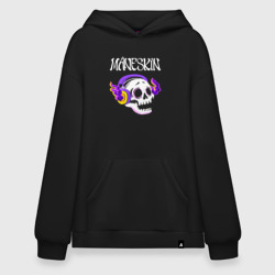 Худи SuperOversize хлопок Maneskin - неоновый череп