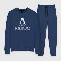 Женский костюм хлопок Linux sudo