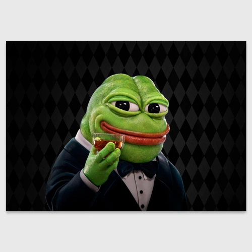 Поздравительная открытка Pepe - its my dudes