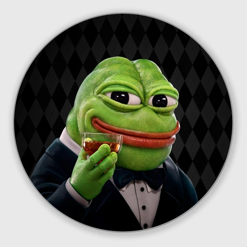 Круглый коврик для мышки Pepe - its my dudes