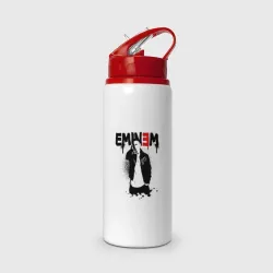 Бутылка для воды с трубочкой Eminem finger