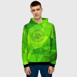 Мужская толстовка 3D Ramones green poly - фото 2