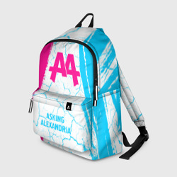 Рюкзак 3D Asking Alexandria neon gradient style по-центру