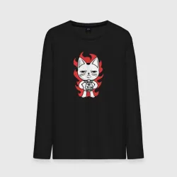 Мужской лонгслив хлопок Дандадан - Турбо бабка yokai