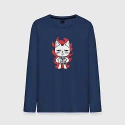 Мужской лонгслив хлопок Дандадан - Турбо бабка yokai