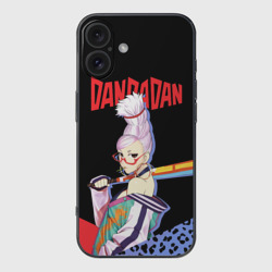 Чехол для iPhone 16 силиконовый с защитой камеры Бабушка медиум - Дандадан