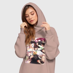 Платье-худи хлопок Дандадан Момо Аясэ - фото 2