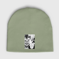 Женская шапка демисезонная Дандадан Кэн Такакура Дэндзи коллаж