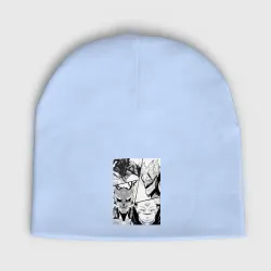 Женская шапка демисезонная Дандадан Кэн Такакура Дэндзи коллаж