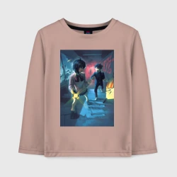 Детский лонгслив хлопок Дандадан Момо Аясэ