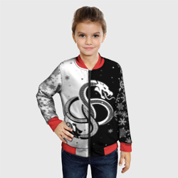 Детский бомбер 3D Инь янь - змеи - фото 2