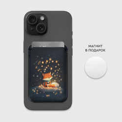 Картхолдер Magsafe магнитный Лисенок в лесу - фото 2