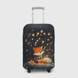Чехол для чемодана 3D Лисенок в лесу