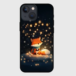 Чехол для iPhone 13 mini Лисенок в лесу